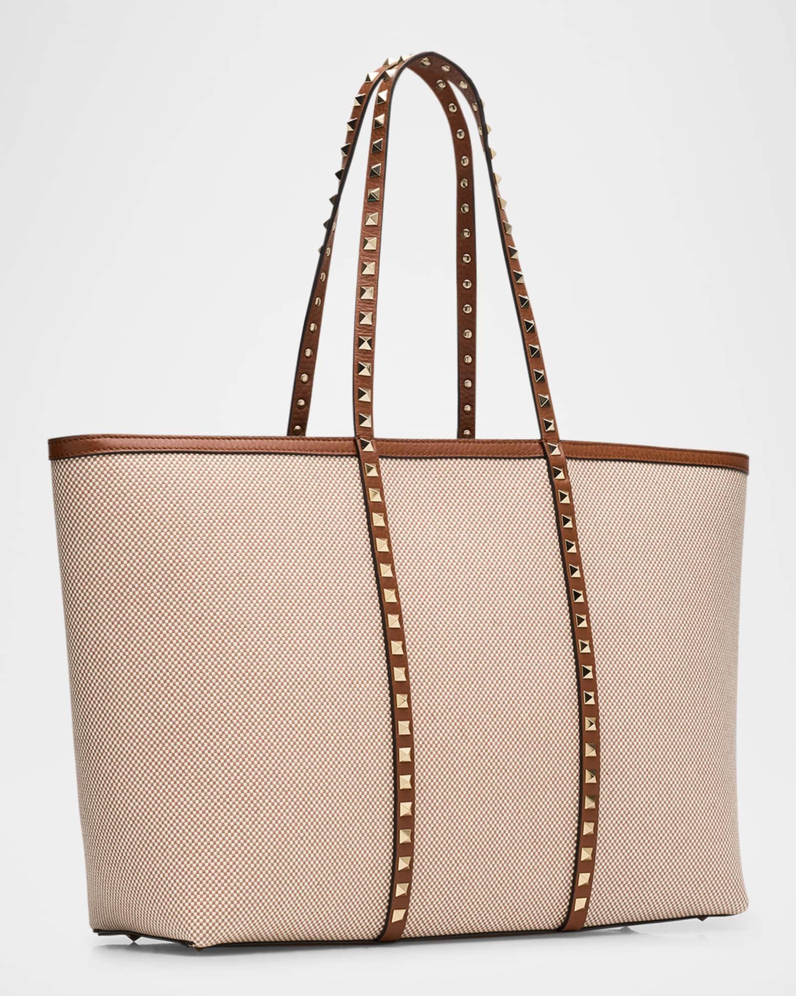 Rockstud Medium Canvas Tote Bag Product Image