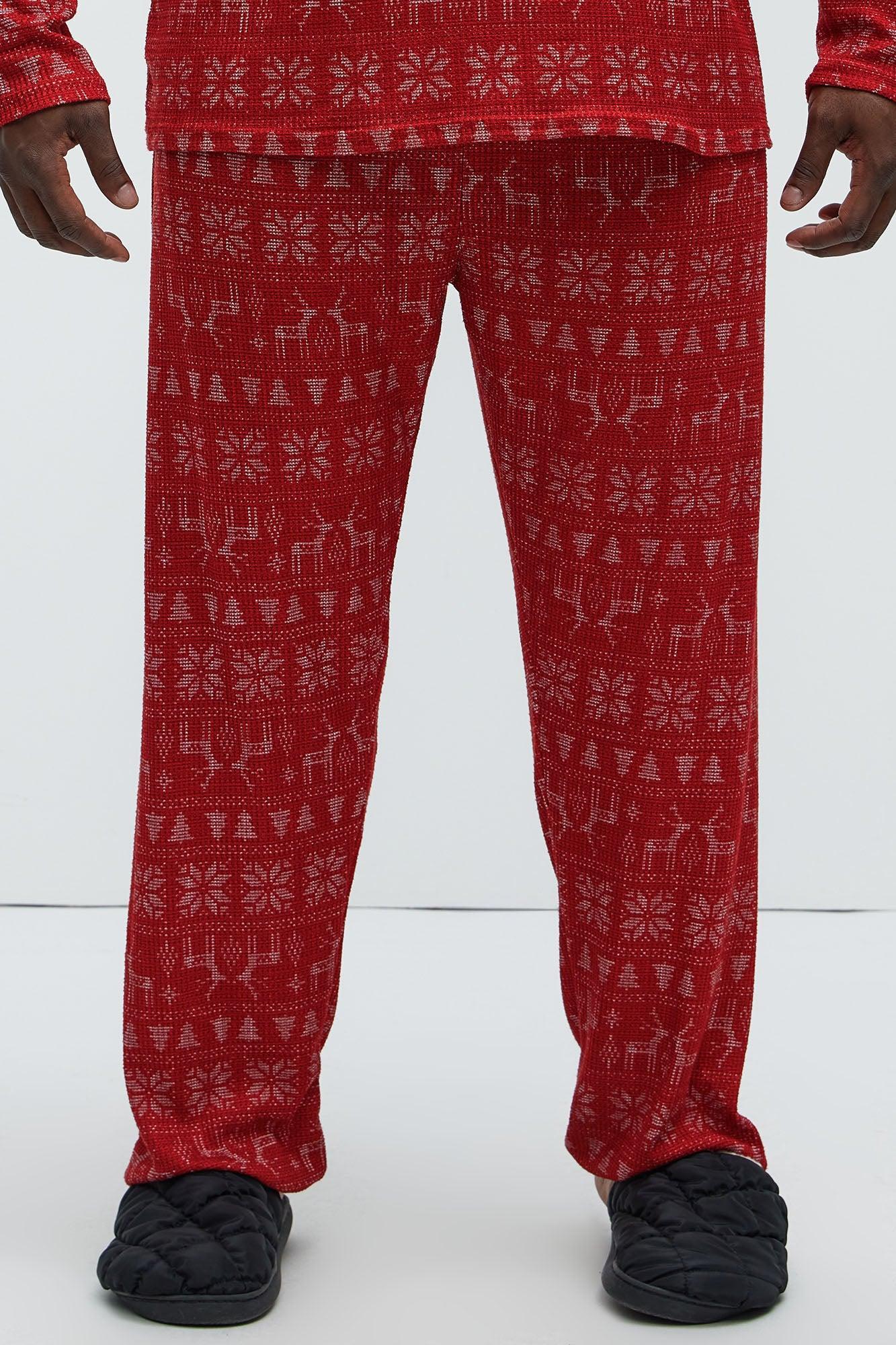 Holiday Feeling Christmas Holiday PJ Set - Red Product Image