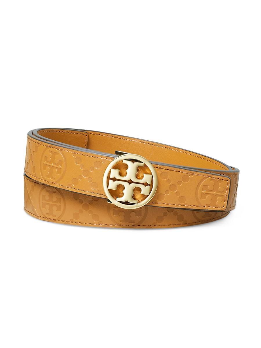 Womens Miller T Monogram Leather Belt Product Image