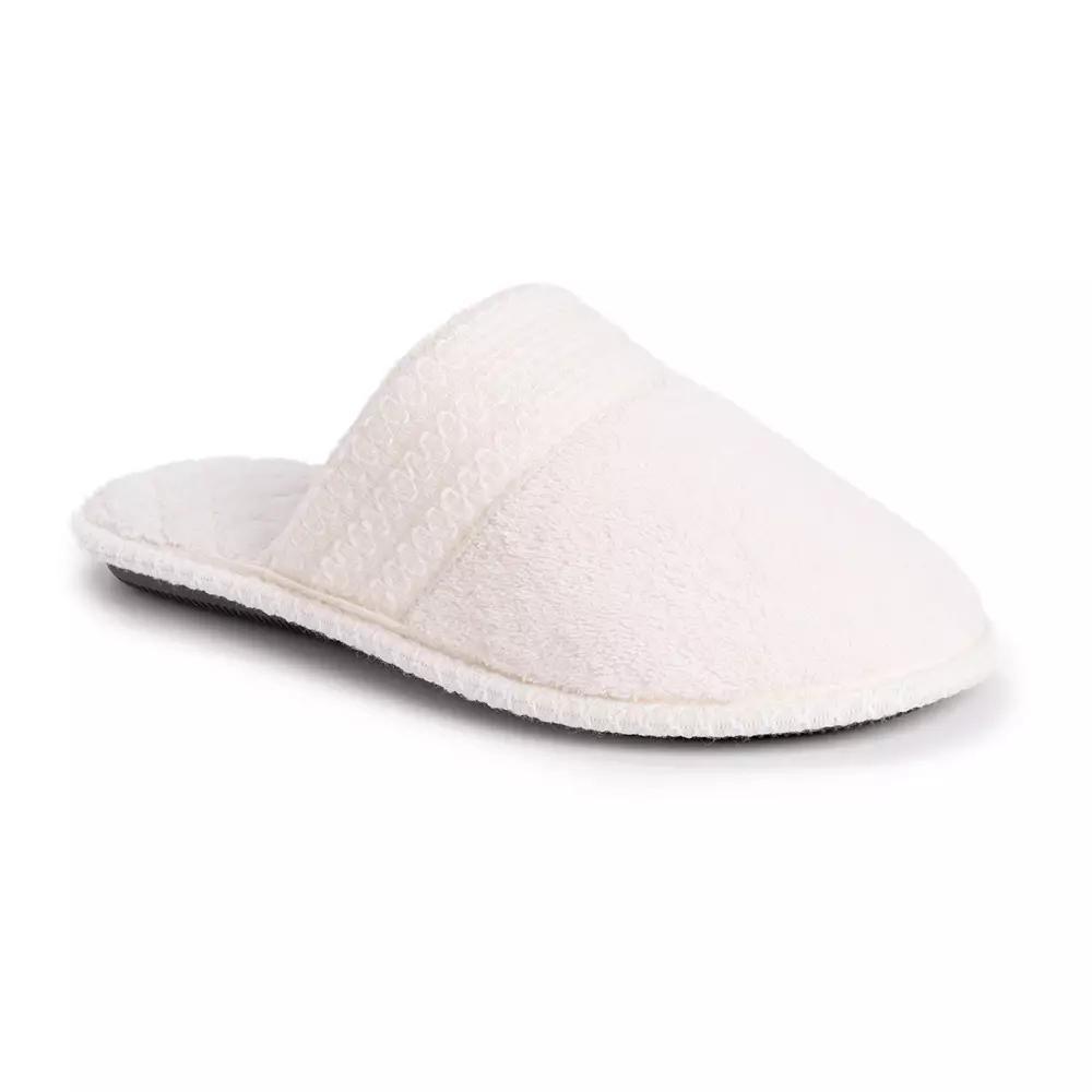 MUK LUKS Cathy Women's Clog Slippers, Size: Large, Daisy White Product Image