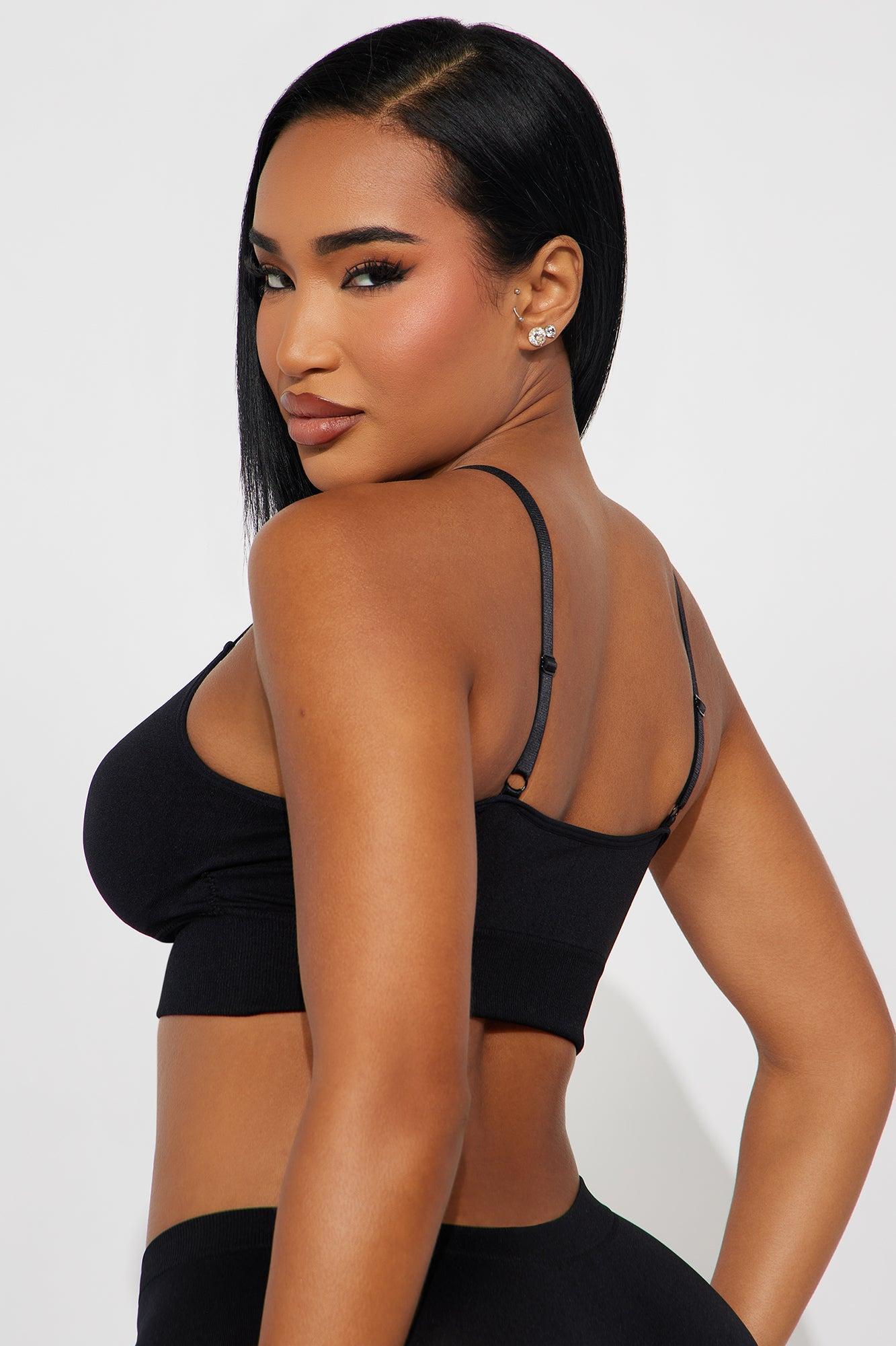 Smooth And Ready Seamless Cami Bralette - Black Product Image