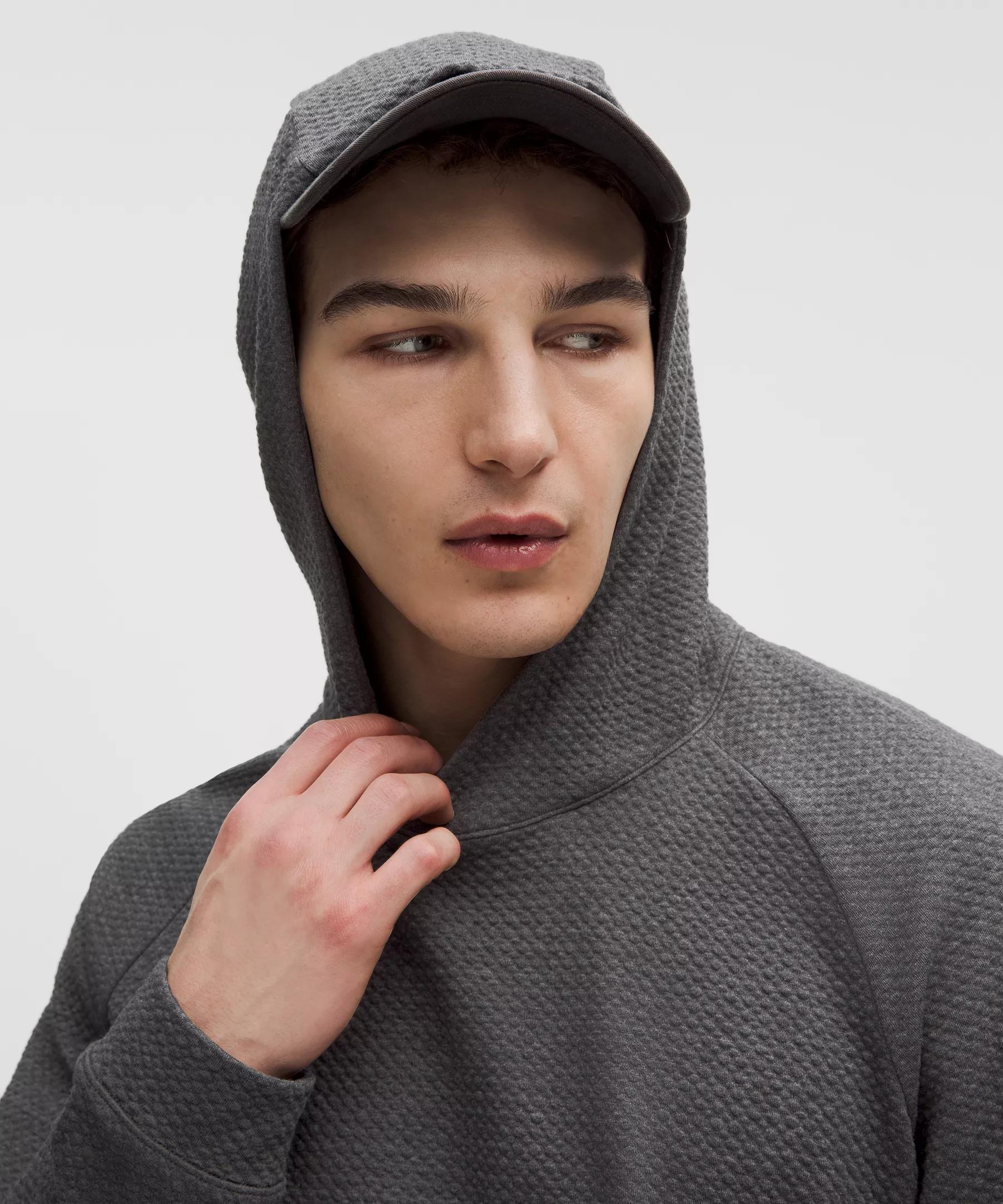 Textured Double-Knit Cotton Hoodie Product Image