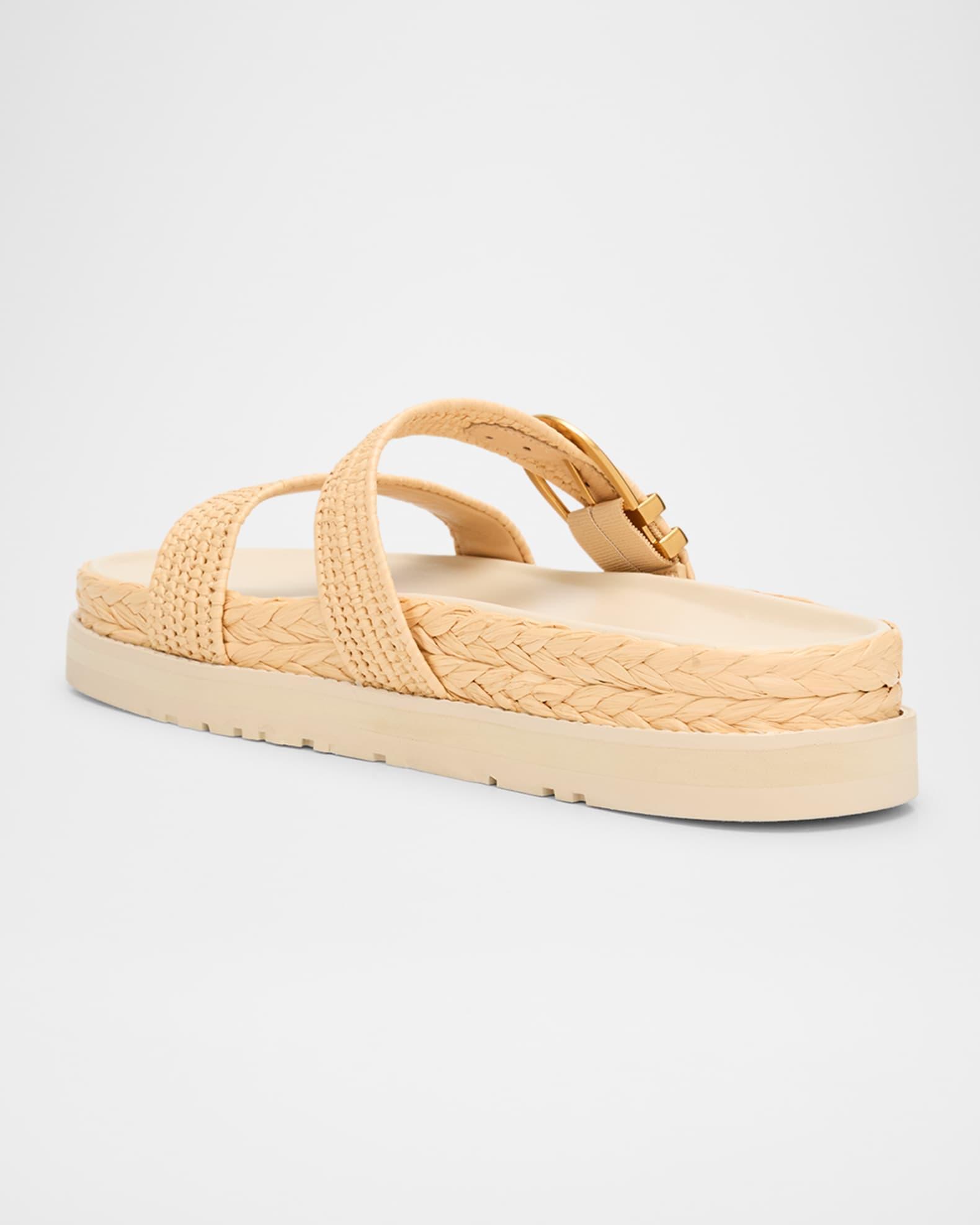 Aida Raffia Double Band Sporty Sandals Product Image