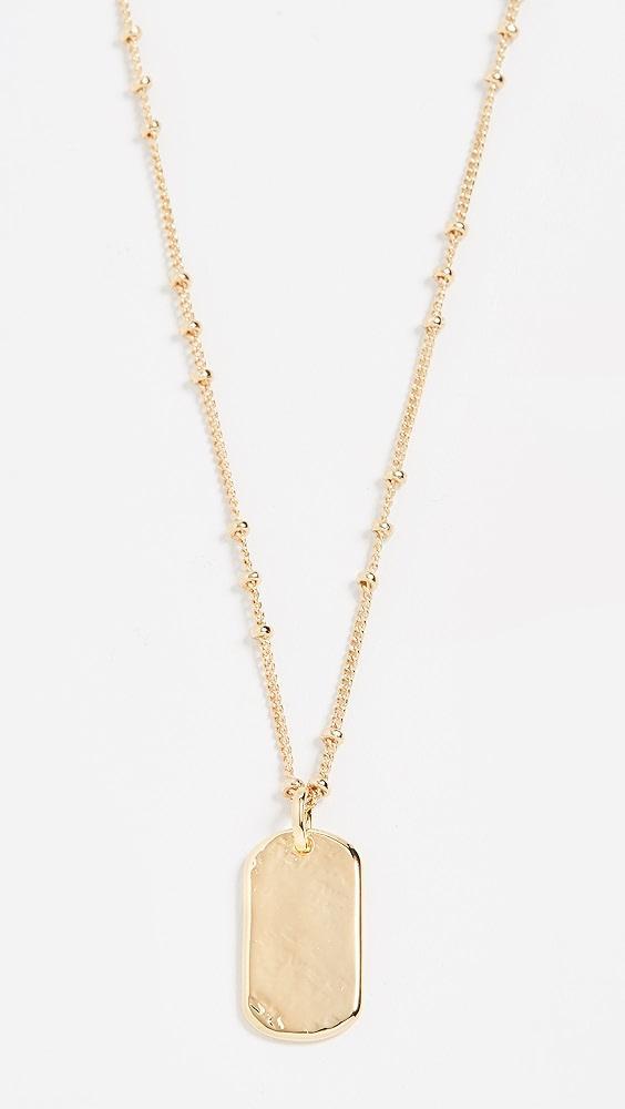 Gorjana Griffin Dog Tag Necklace | Shopbop Product Image