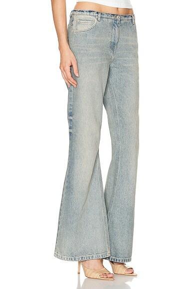 COURRÈGES Relax Denim Bootcut In 8083 Camouflag Green Product Image