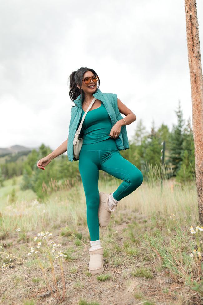 Raise The Standard Teal Active Leggings  FINAL SALE Product Image