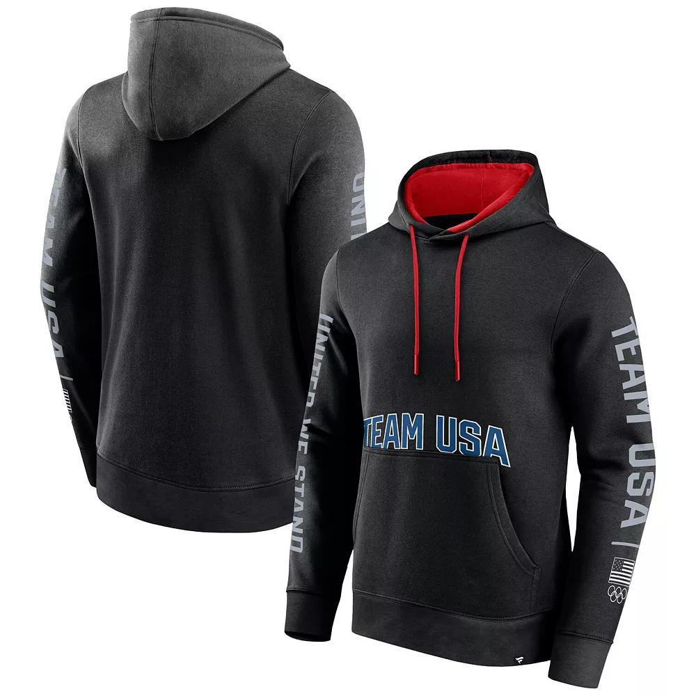 Men's Fanatics Branded Black Team USA Gold Fleece Pullover Hoodie, Size: Large, Usa Black Product Image