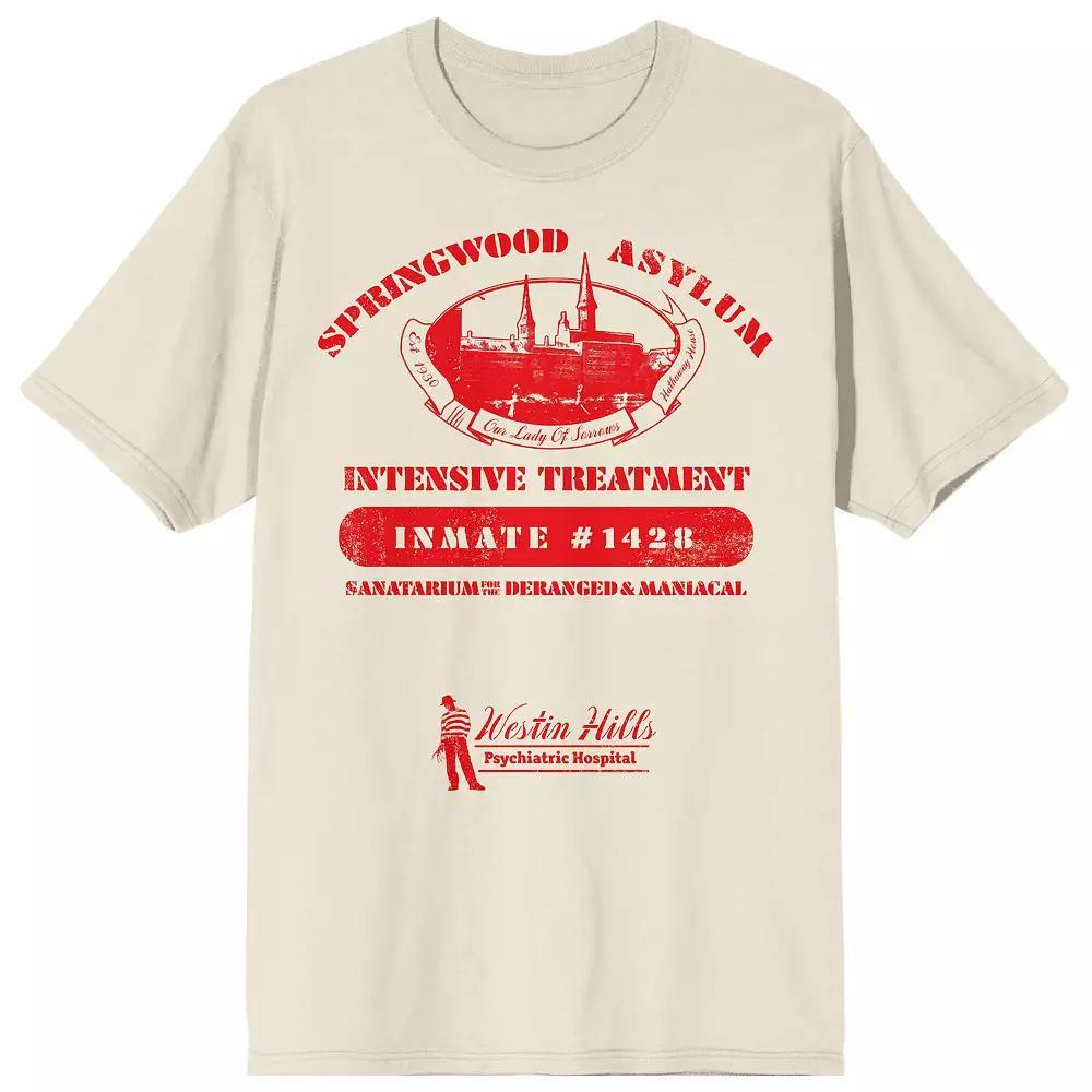 Men's Nightmare On Elm Street Asylum Tee, Size: Medium, Green Product Image
