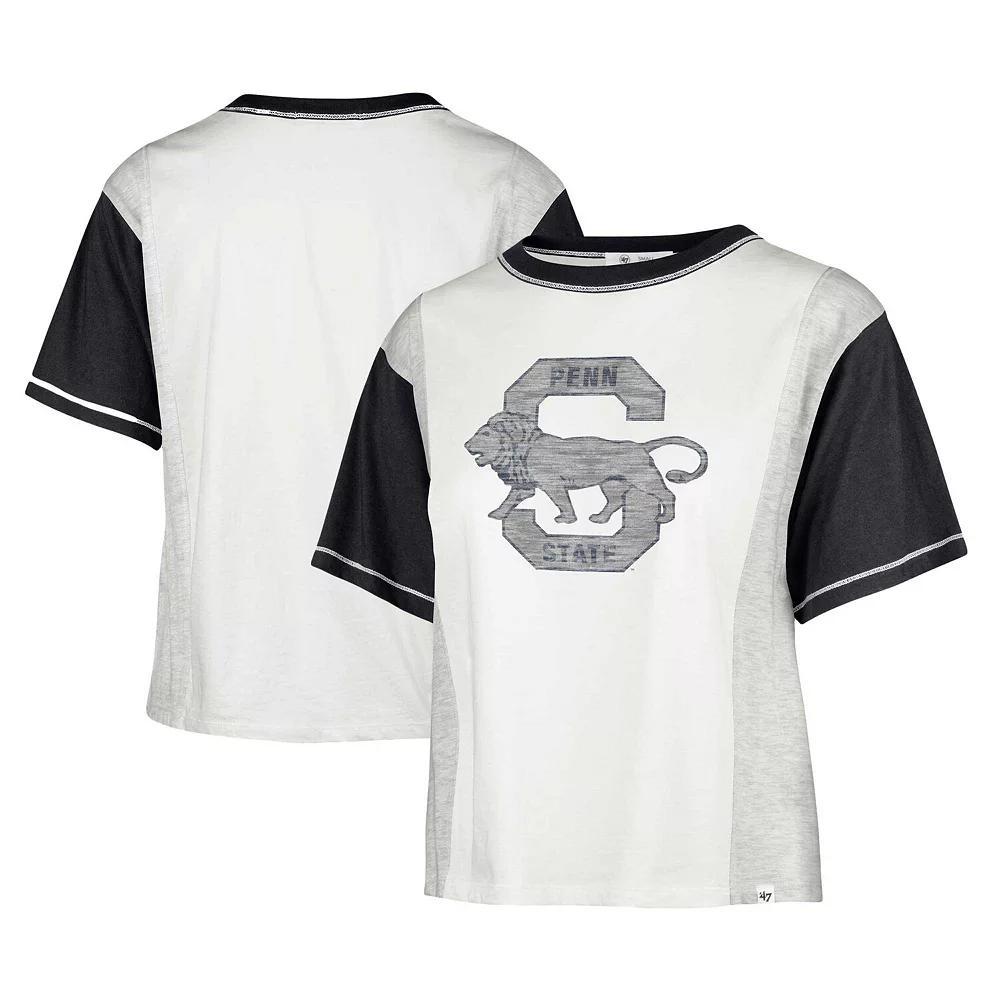 Women's '47 White Penn State Nittany Lions Vault Premier Tilda T-Shirt, Size: XL Product Image