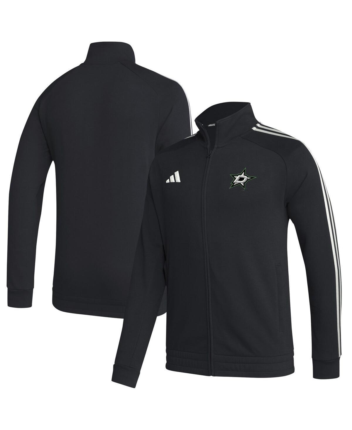 Mens adidas Black Philadelphia Flyers Raglan Full-Zip Track Jacket Product Image