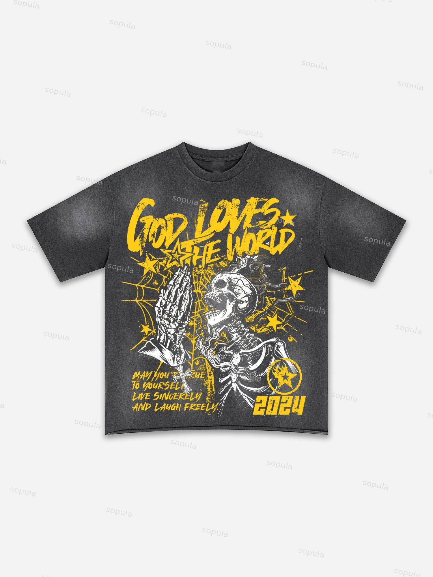 Coors Banquet Rodeo Print Washed T-shirt Product Image