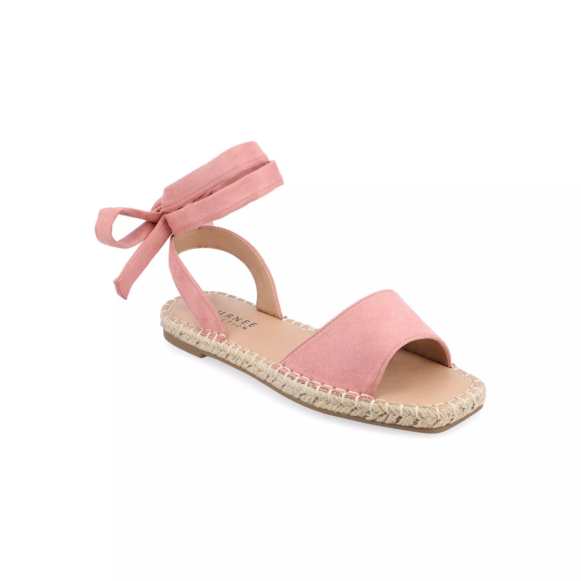 Journee Emelie Womens Espadrille Sandals Pink Product Image