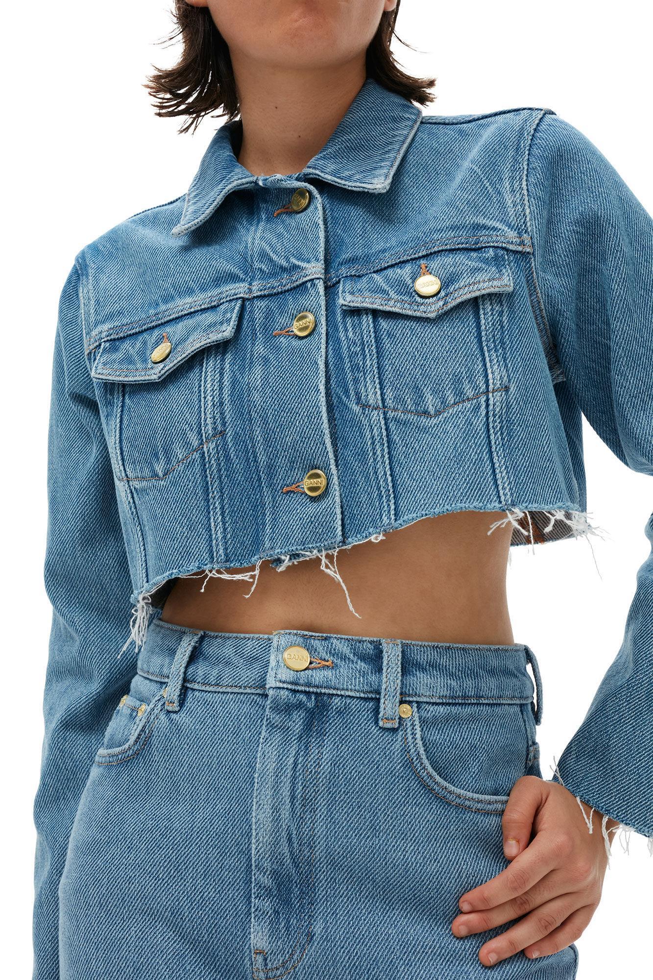 Heavy Denim Midi Skirt Product Image