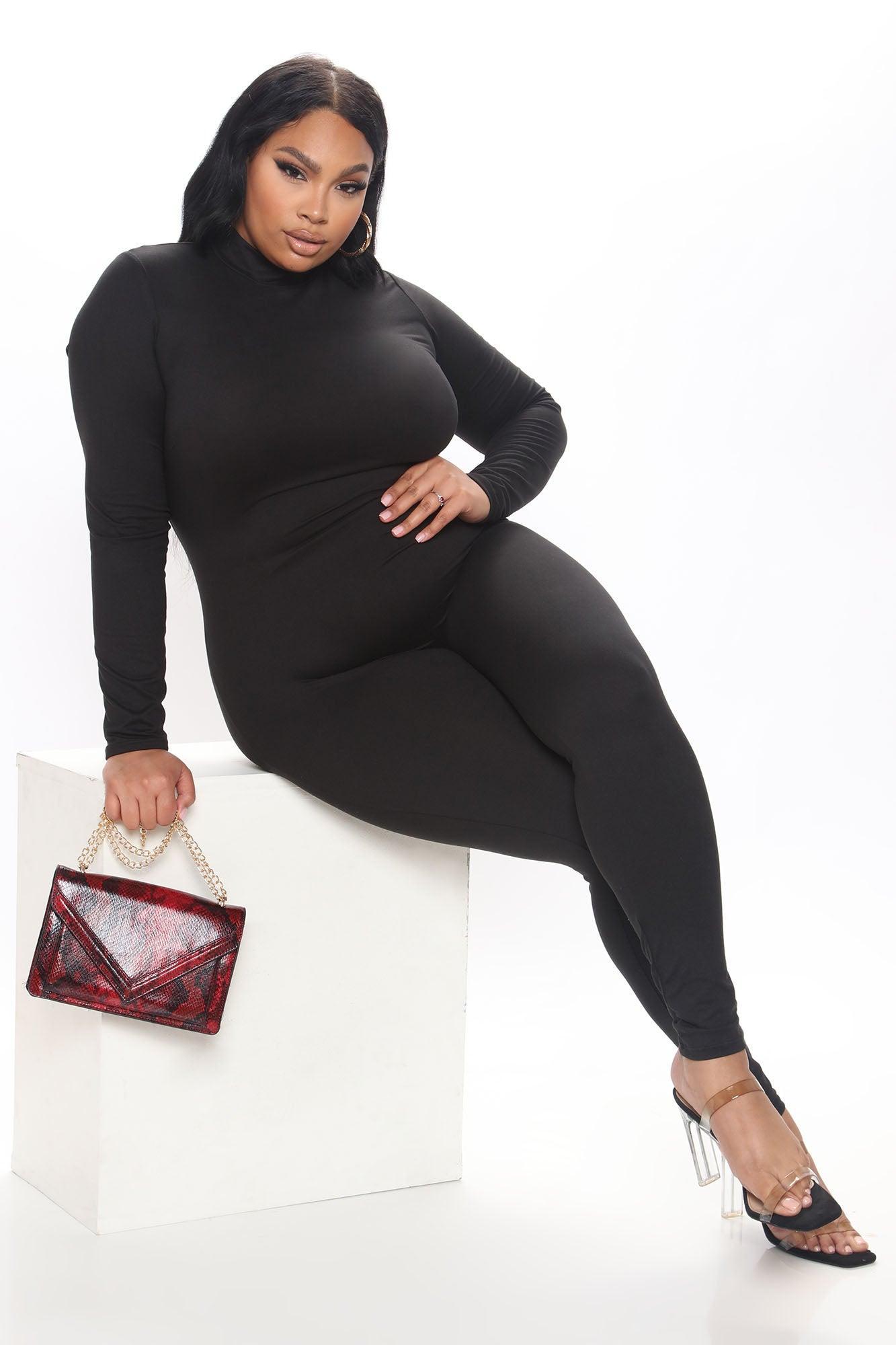 Frisky Feline Jumpsuit - Black Product Image