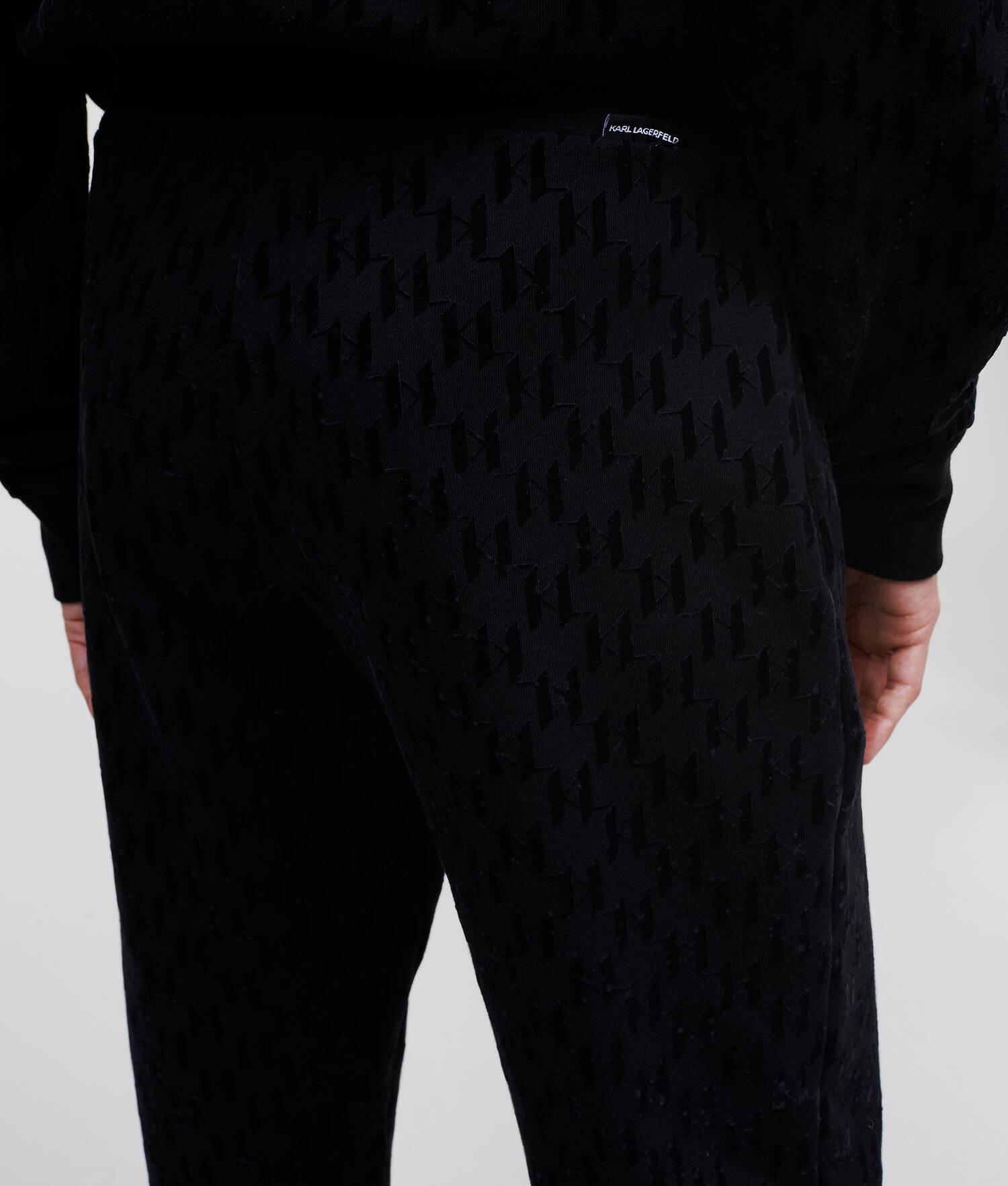 KARL MONOGRAM FLOCK-PRINT SWEATPANTS Product Image