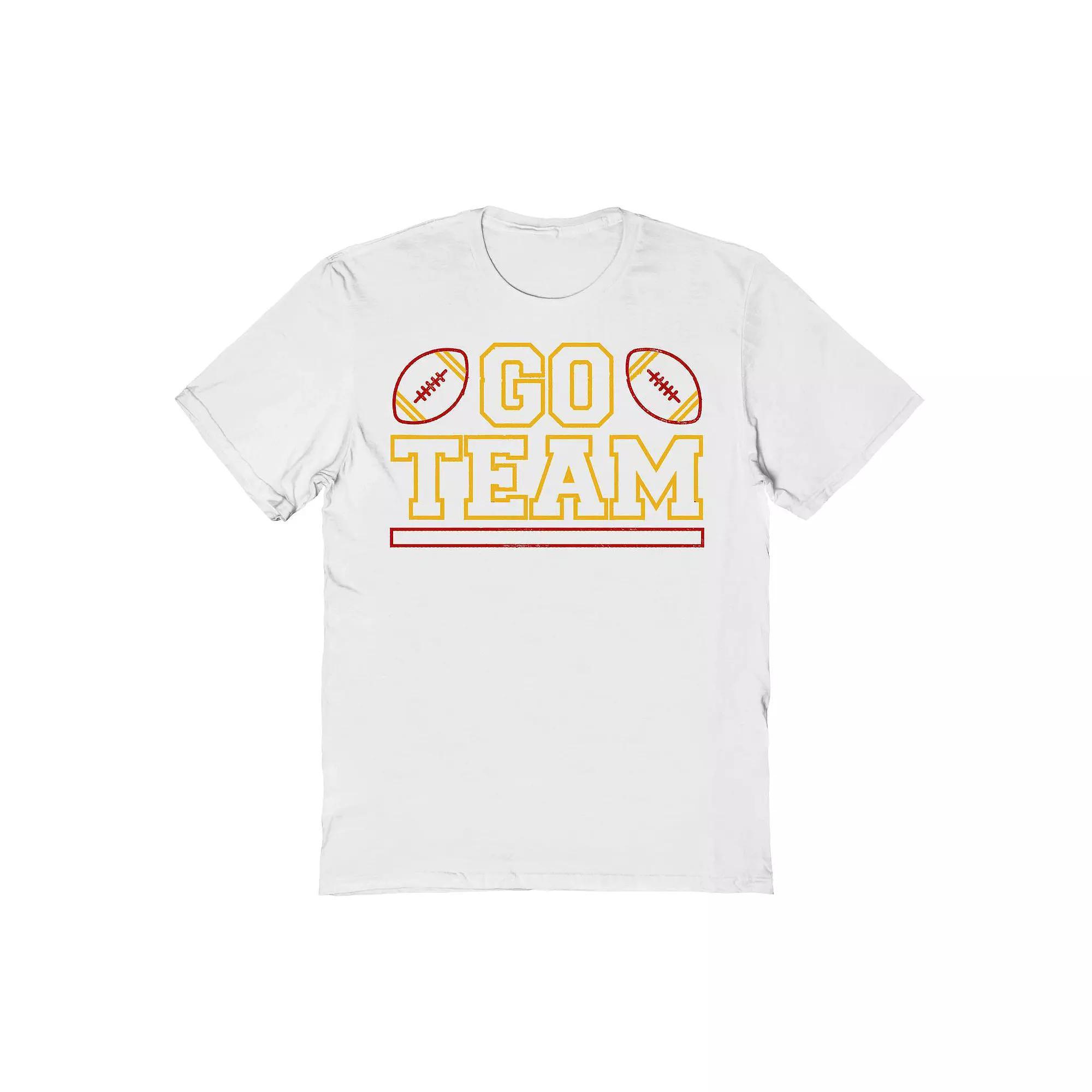 Men's Duke & Sons Go Team Graphic T-shirt, Size: Medium, Red Yellow Product Image