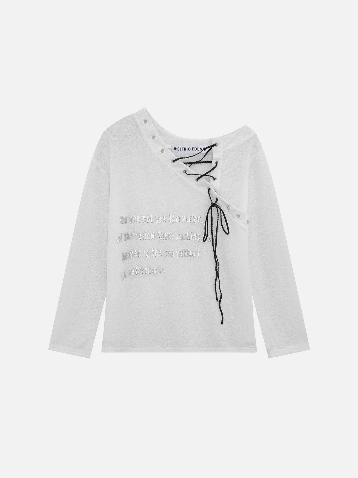 Aelfric Eden Rhinestone Application Long Sleeve Tee Female Product Image