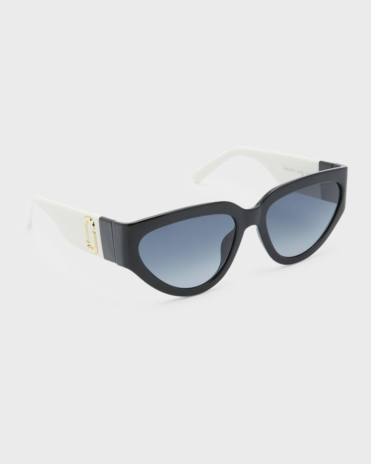 J Marc Logo Plastic Cat-Eye Sunglasses Product Image