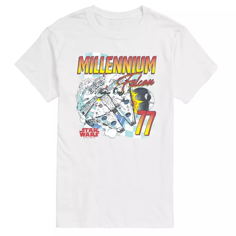 Mens Star Wars Millennium Falcon Vintage Graphic Tee Product Image