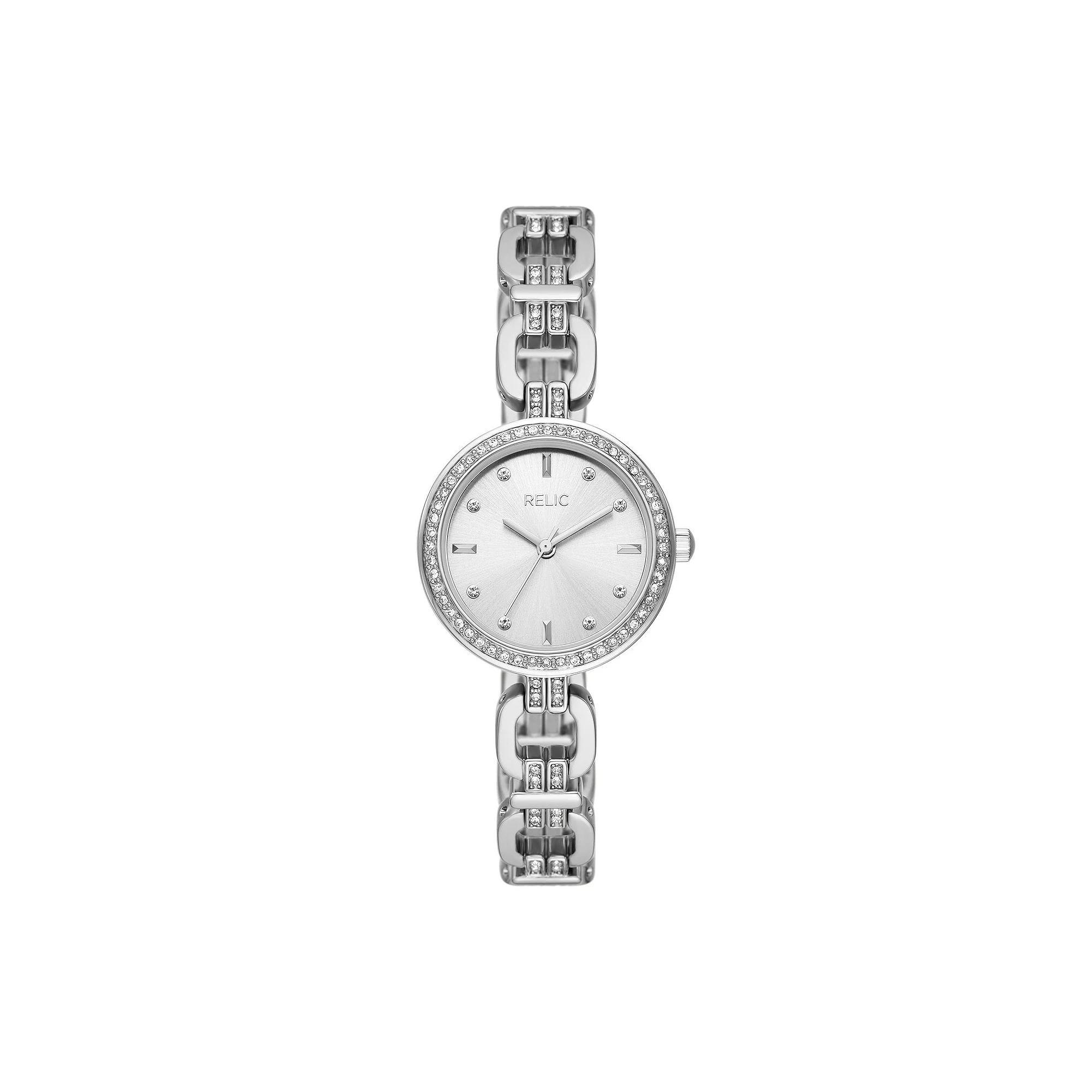 Relic By Fossil Women's Cora Silver Tone Link Watch - ZR34643, Size: Small Product Image