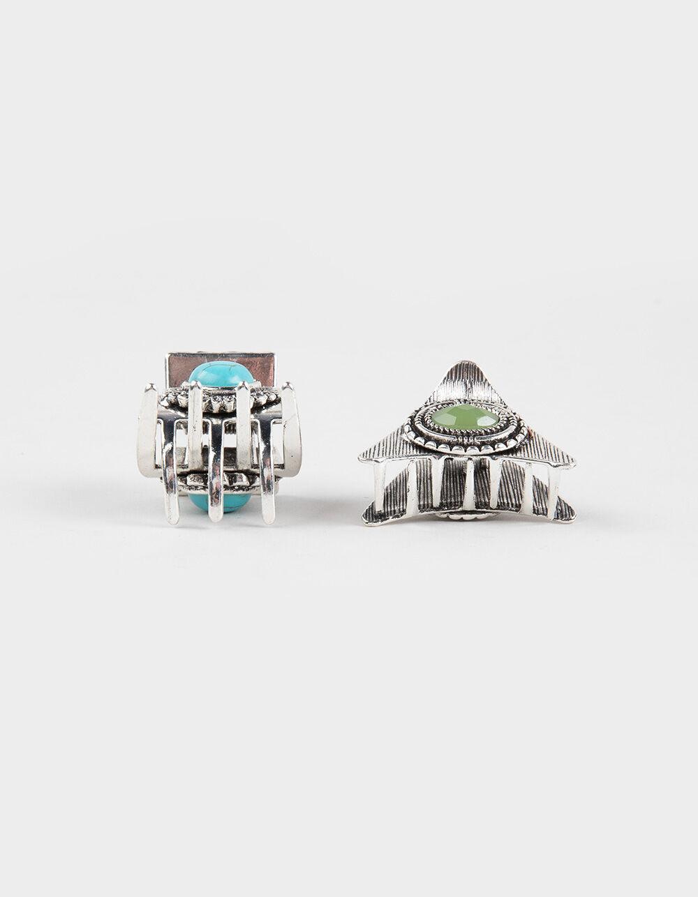 FULL TILT 2 Pack Western Claw Clips - SILVER Product Image