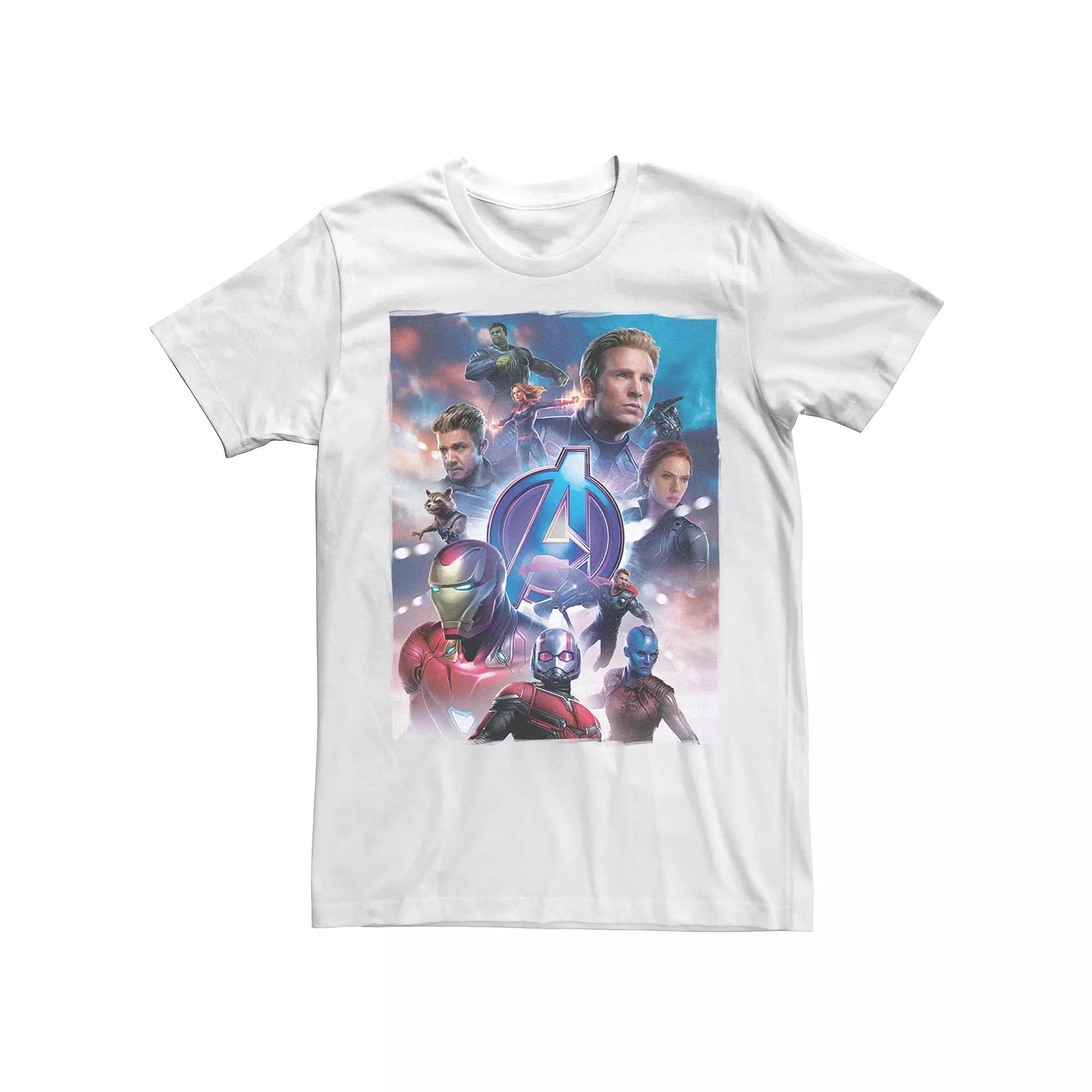 Men's Avengers Basic Poster Tee, Size: XL, White Product Image