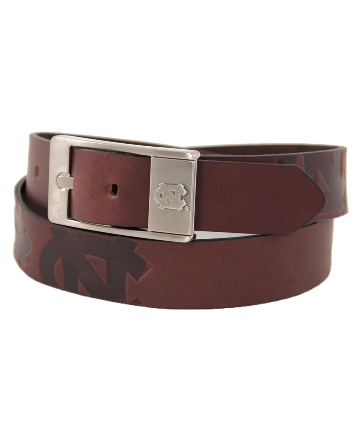 Men's North Carolina Tar Heels Brandish Leather Belt, Size: 44, Team Product Image