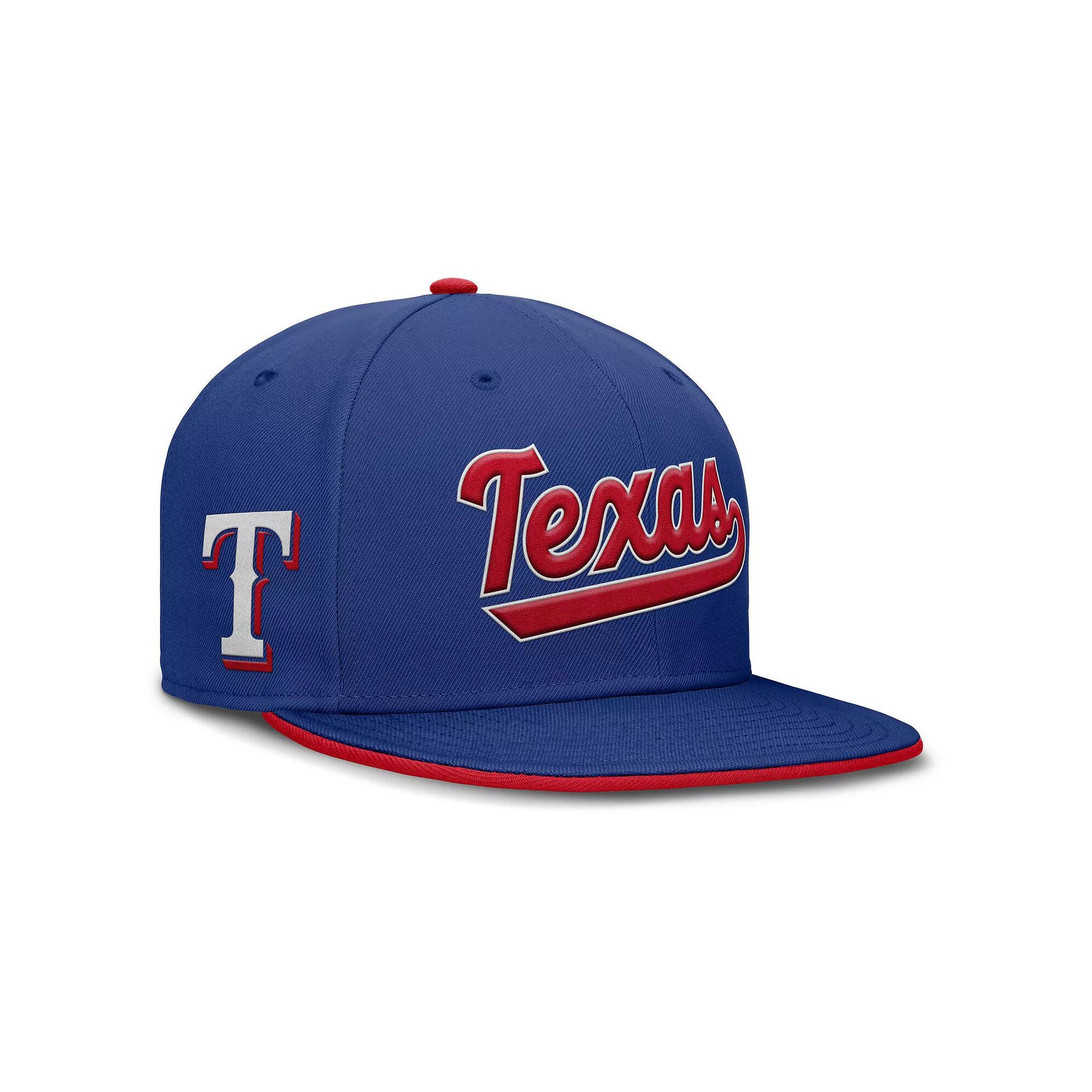 Men's Nike Royal Texas Rangers True Performance Fitted Hat, Size: 7 1/2, Blue Product Image