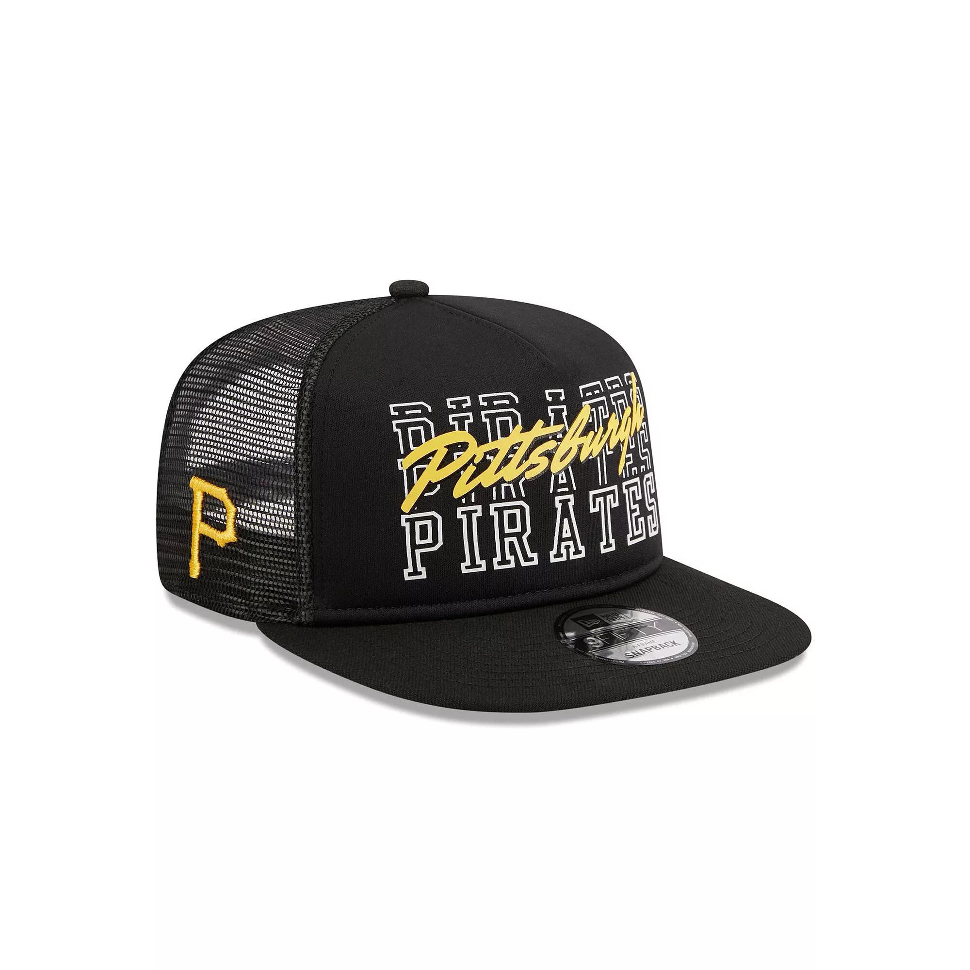 Mens New Era Pittsburgh Pirates Street Team A-Frame Trucker 9FIFTY Snapback Hat Product Image