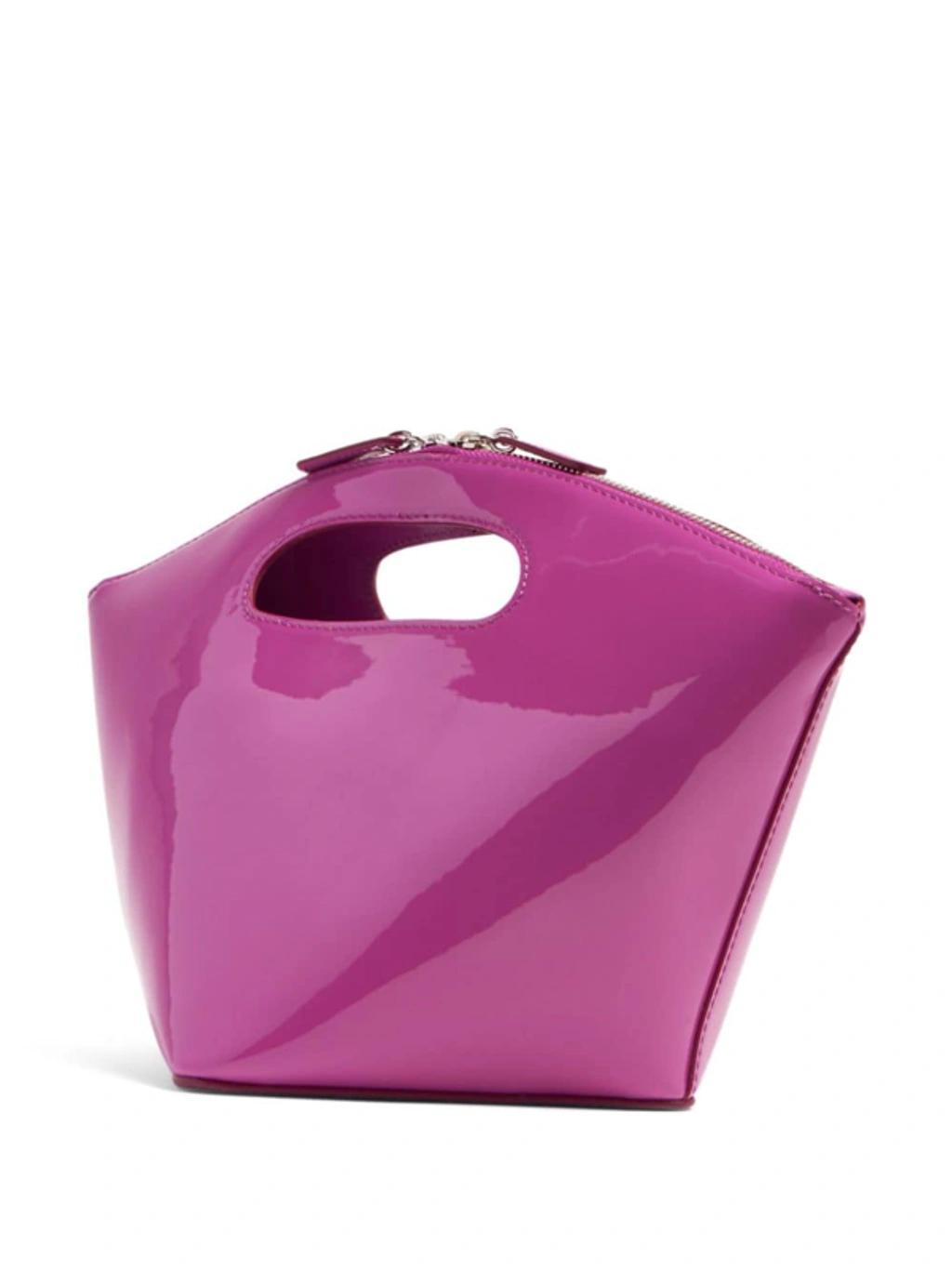 BY FAR Leather Tote Bag In Pink Product Image
