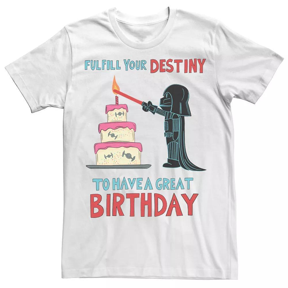 Men's Star Wars Vader Birthday Fulfillment Tee, Size: 3XL, White Product Image