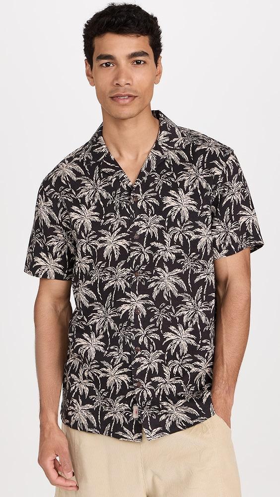 Faherty Short Sleeve Hemp Blend Camp Shirt | Shopbop Product Image
