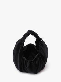 RUFFLE SHOPPER - VELVET SHOULDER BAG in black | JW Anderson US  Product Image