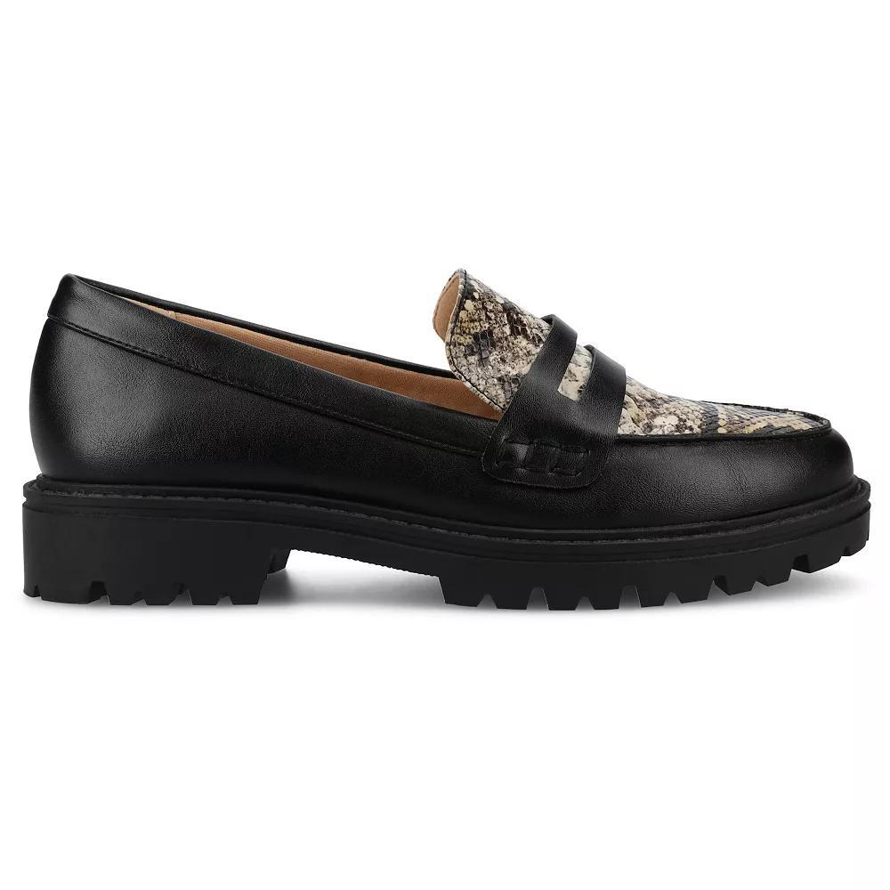 Journee Kenly Tru Comfort Foam™ Women's Loafers, Size: 7.5, Snake Product Image