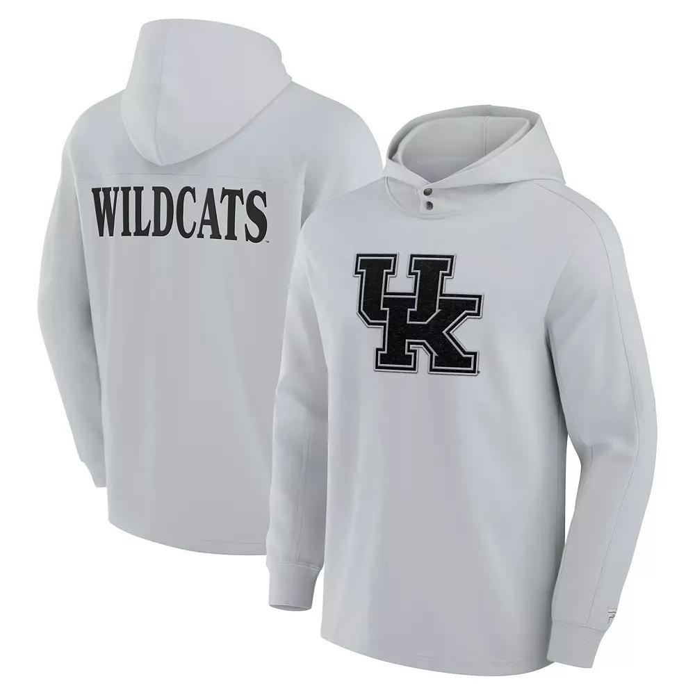 Men's Fanatics Gray Kentucky Wildcats Blaze Tri-Blend Pullover Hoodie, Size: XL, Grey Product Image