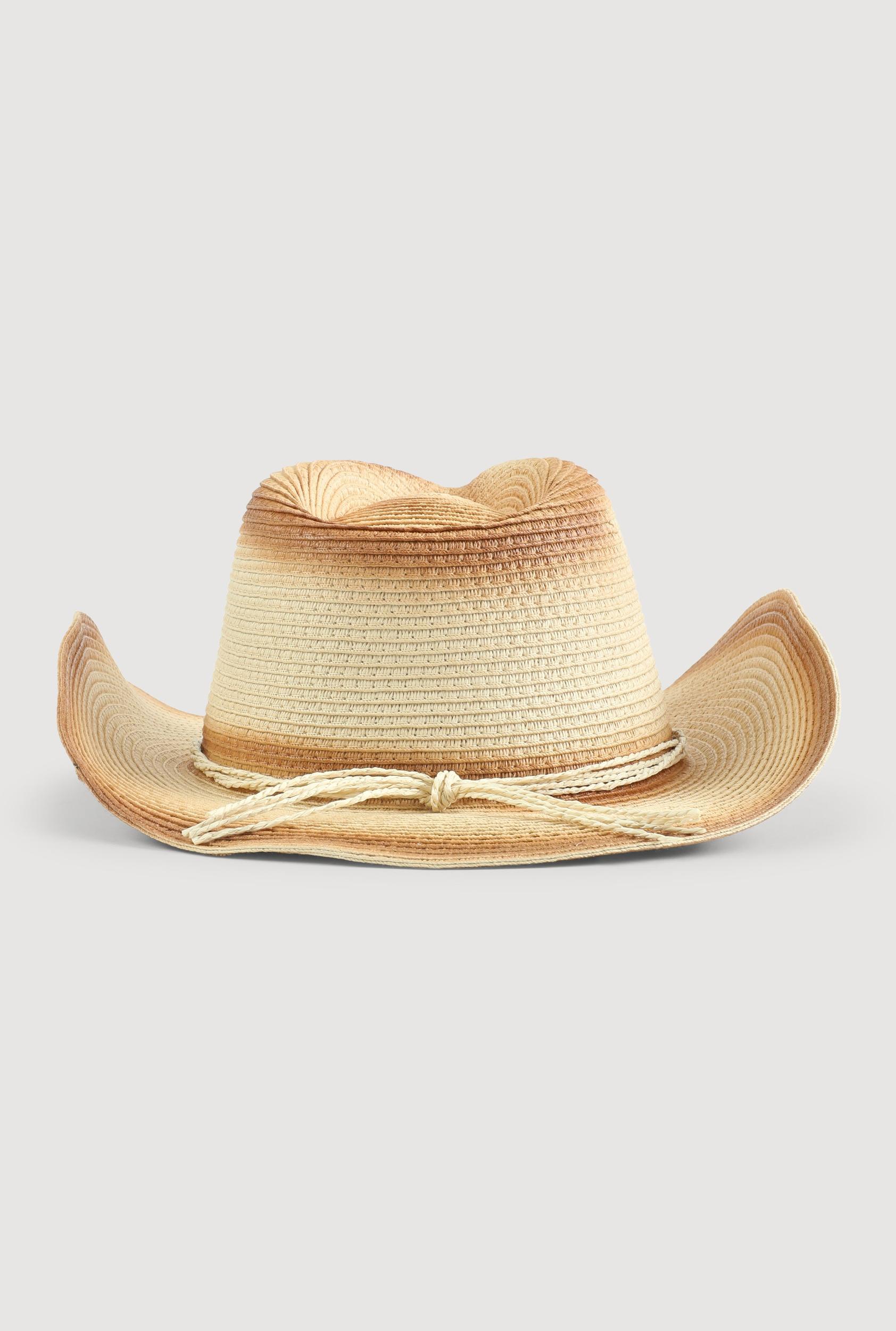 Contrast Trim Cowboy Hat Unisex Product Image