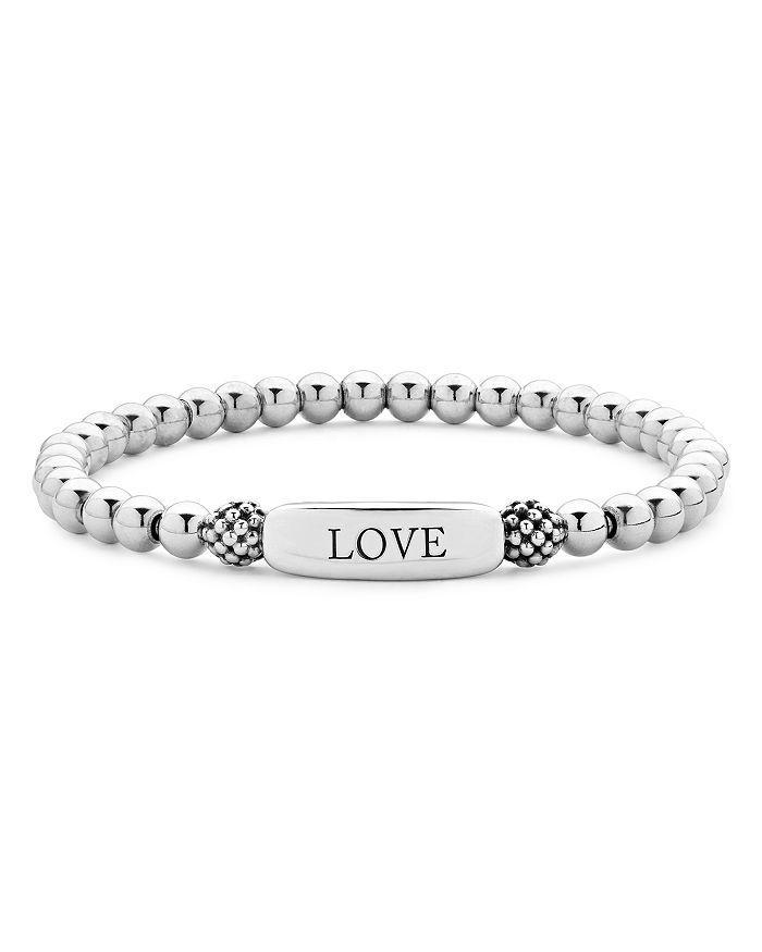 LAGOS Sterling Silver Signature Caviar Love Station Bracelet Product Image