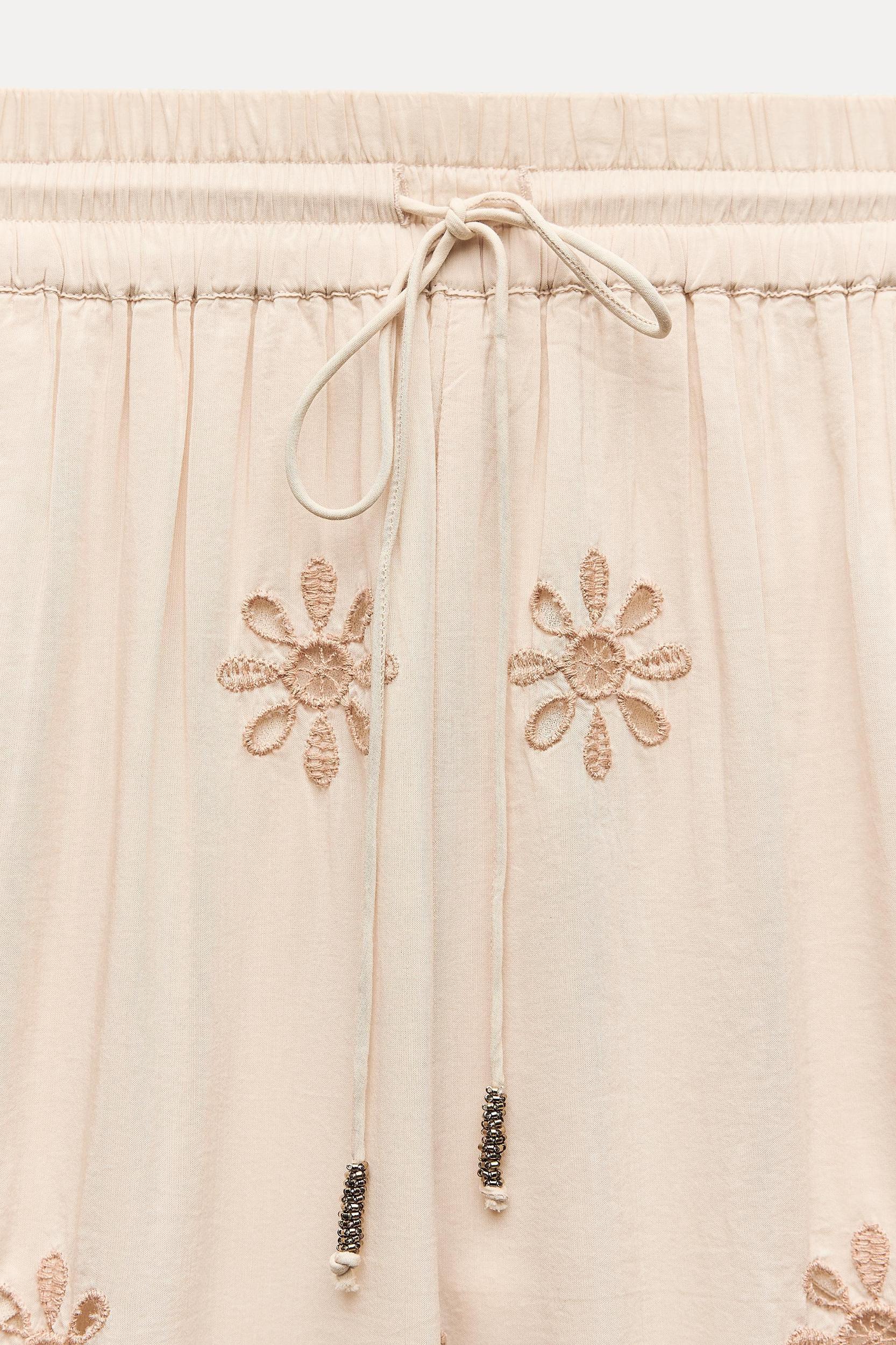EMBROIDERED PANTS ZW COLLECTION Product Image