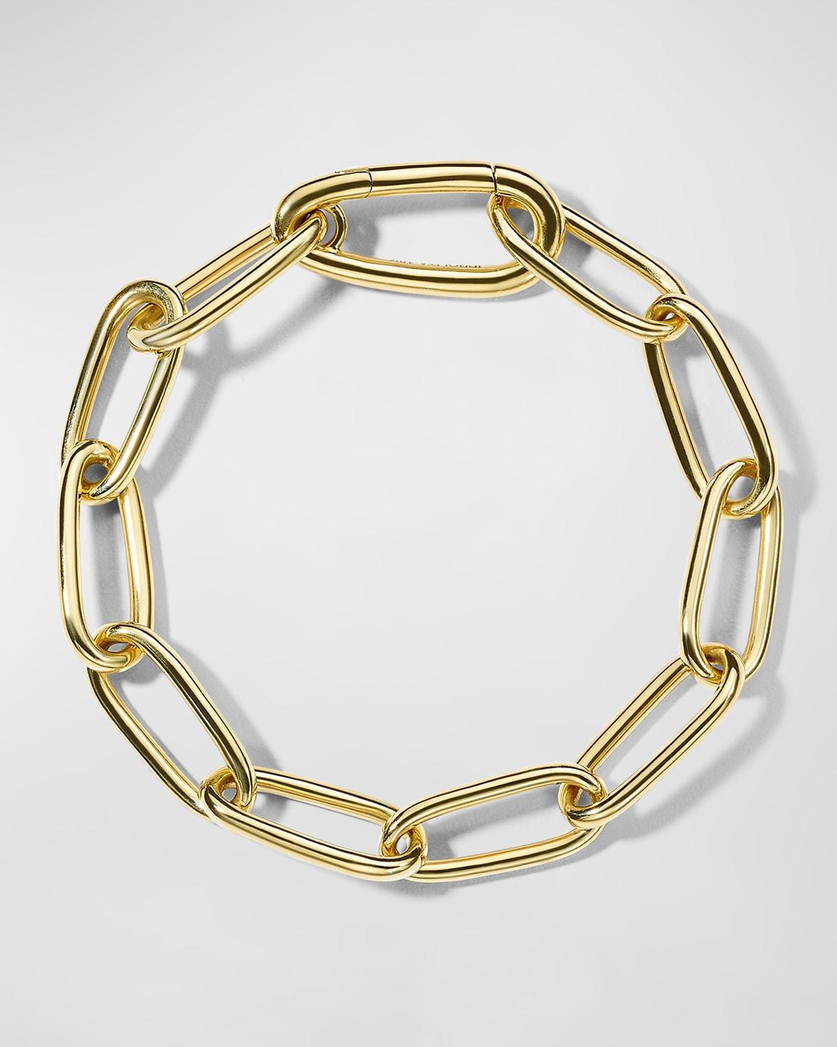 Womens Classico 18K Yellow Gold Paper Clip Chain Bracelet Product Image