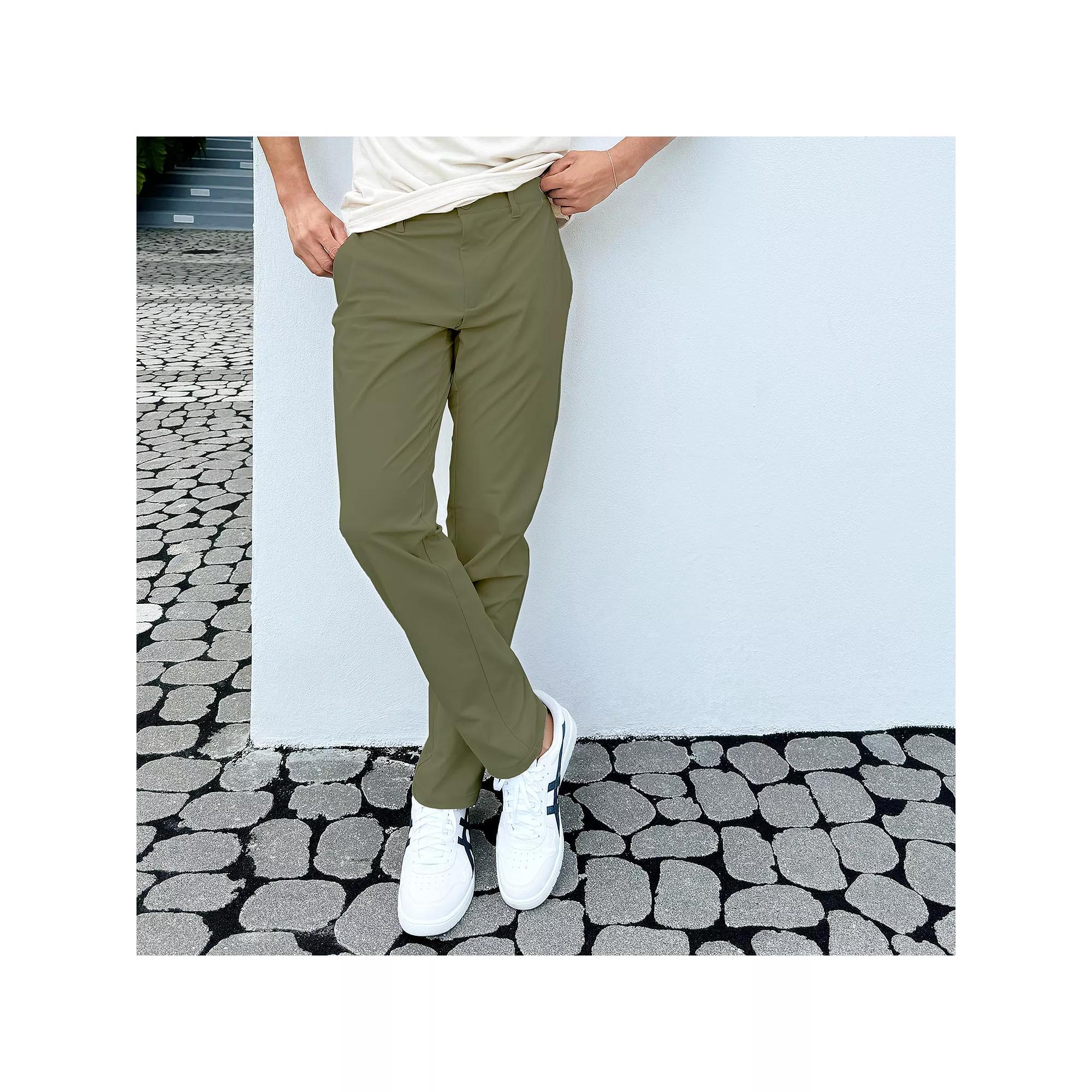 Men's FLX Premium Stretch Chino Pant, Size: 30 X 32, Blue Water Product Image