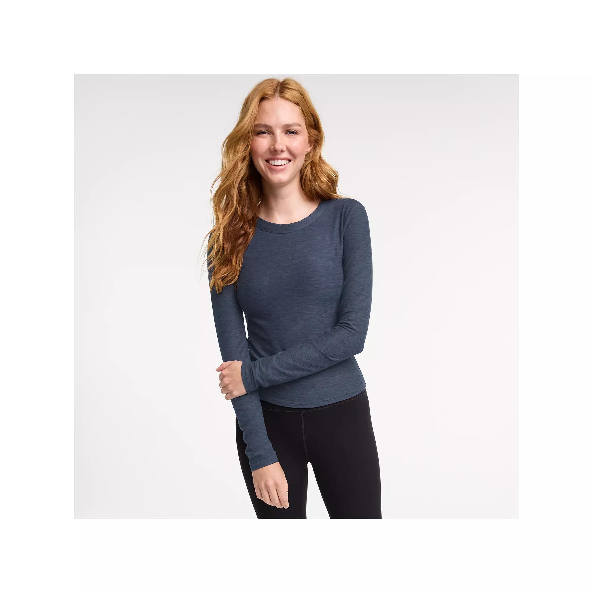 Women's FLX Wander Long Sleeve Tee, Size: XXL, Purple Sherry Product Image