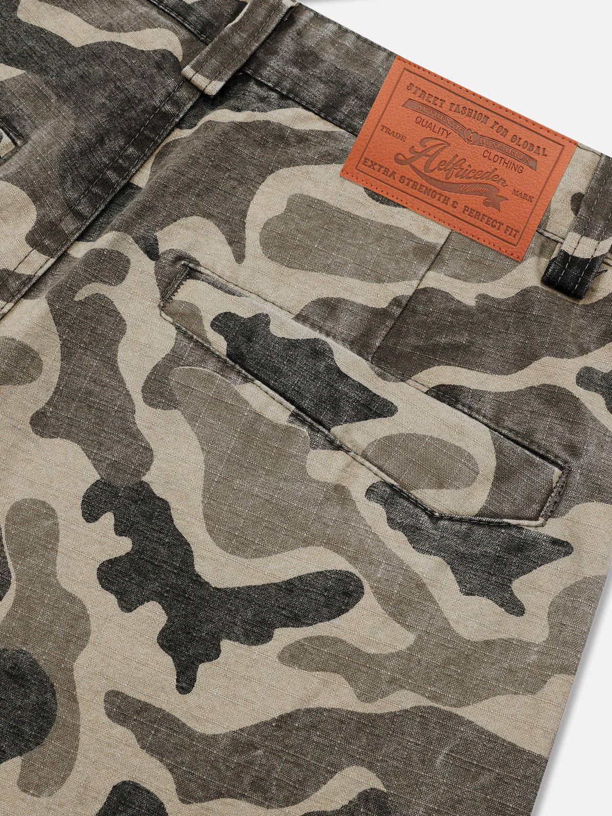 Aelfric Eden Wrinkle Camouflage Loose Jeans Product Image