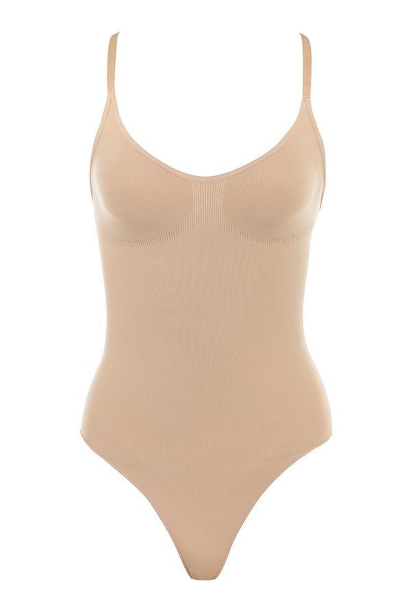 Sculpting Full Brief Bodysuit Almond Product Image