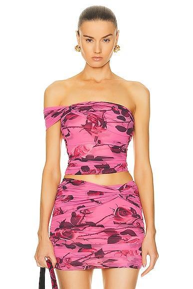 Blumarine Mesh Blouse Pink. (also in ). Product Image