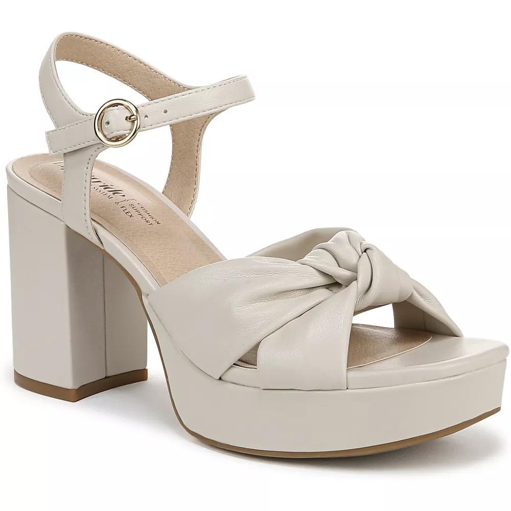 LifeStride August Women's Platform Heels, Size: 9, Ivory Product Image