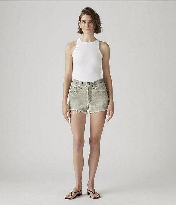 Levi's® 501® Original High Rise Frayed Hem Denim Shorts Product Image