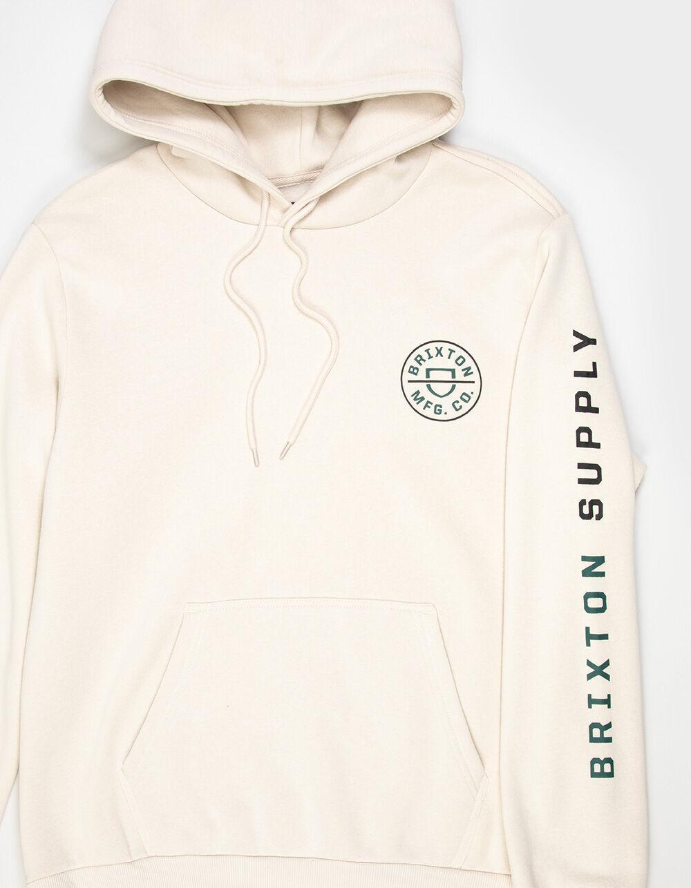 BRIXTON Crest Mens Hoodie - BLK/KHAKI Product Image