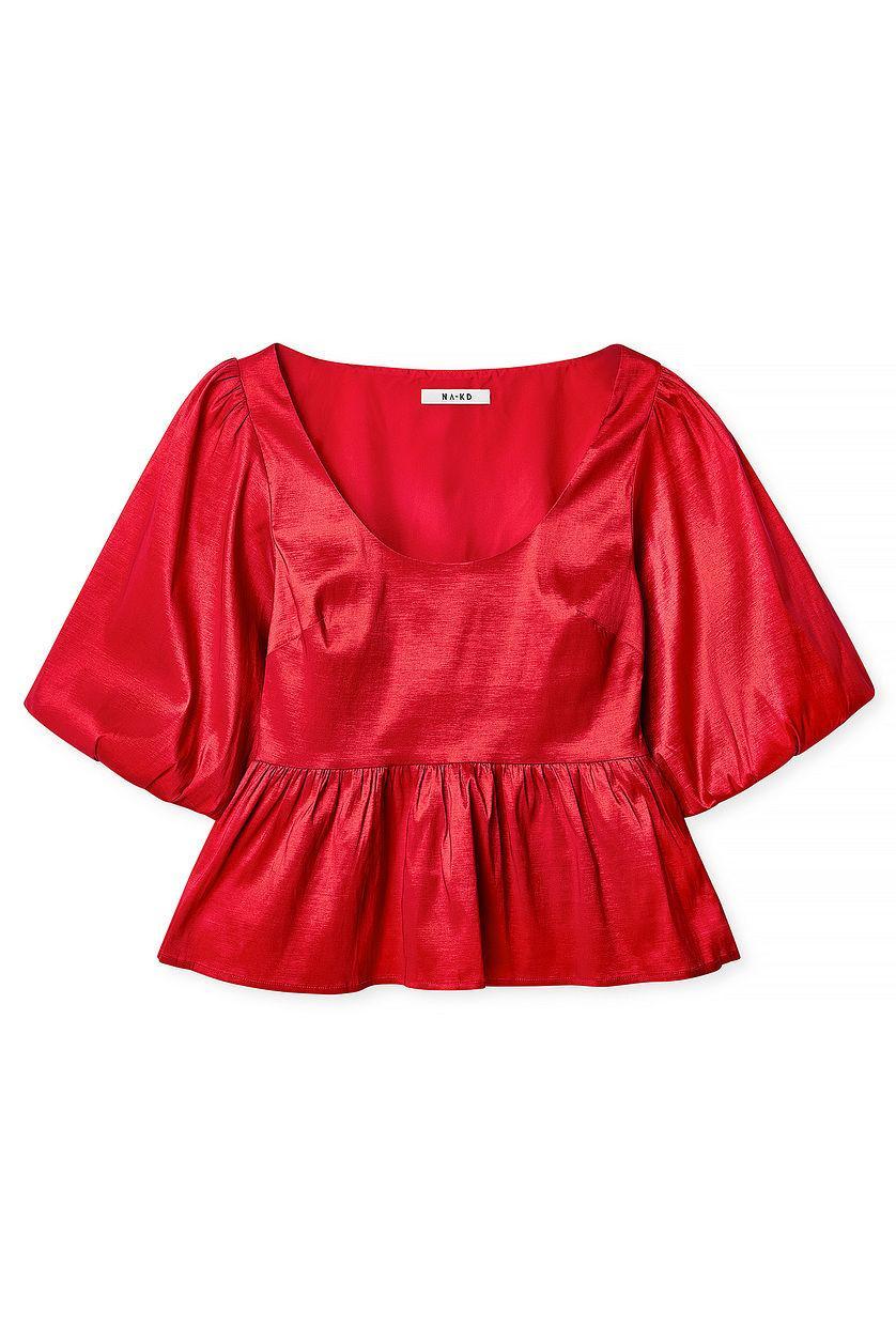 Puff Shoulder Blouse Product Image