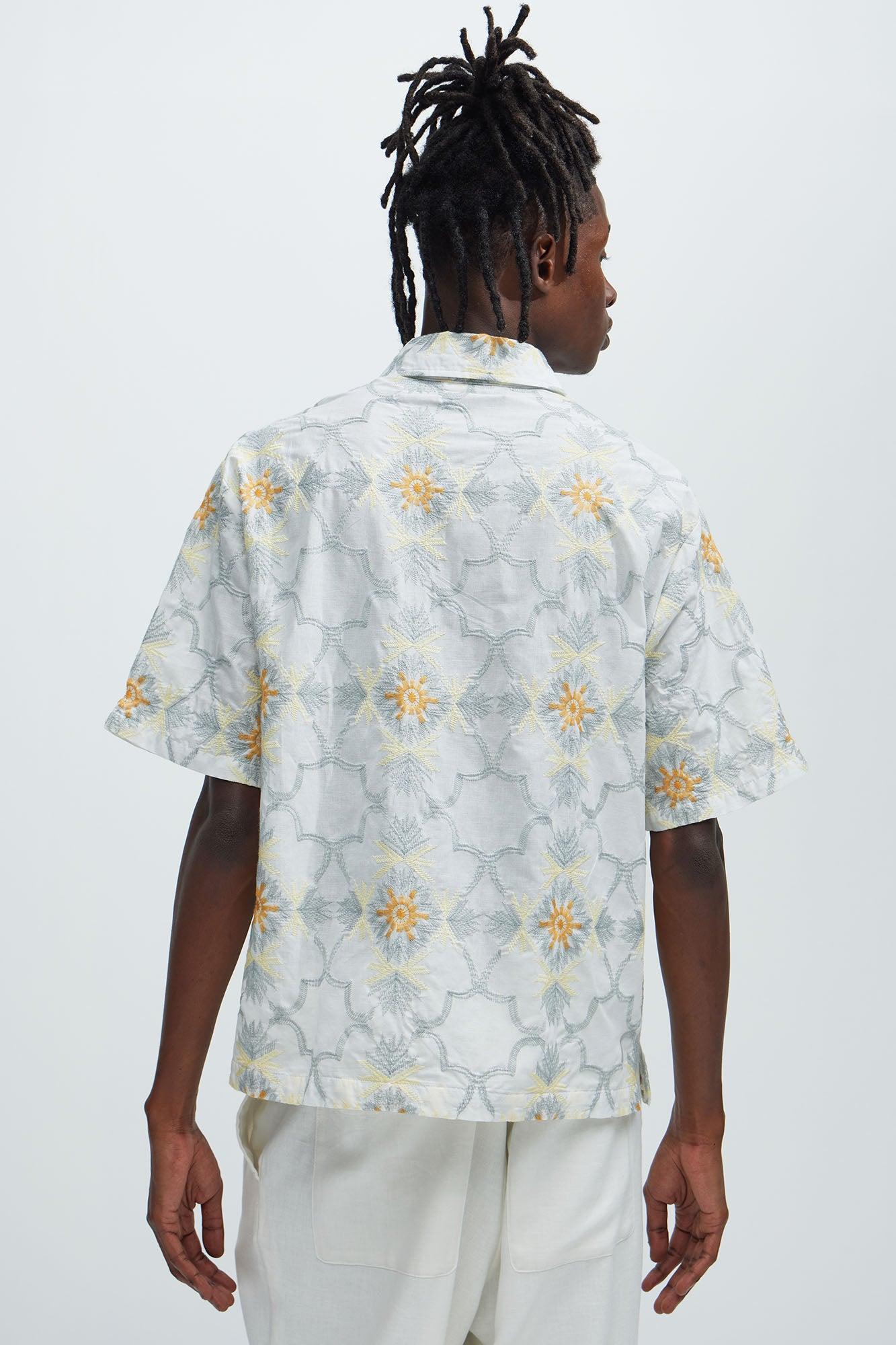 Cerdan Embroidery Shirt - White/combo Product Image