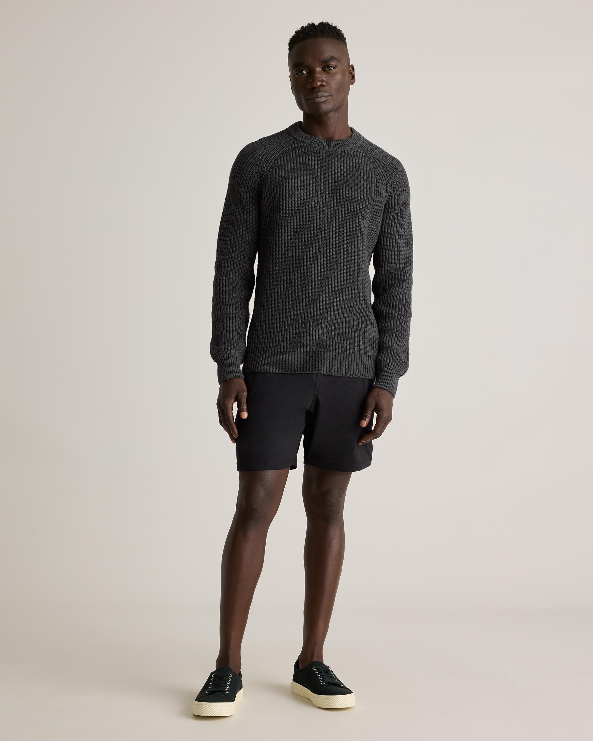 Quince | Men's Fisherman Crew Sweater Organic Cotton Product Image
